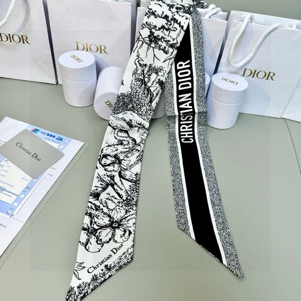 Dior Toile de Jouy Silk Scarf